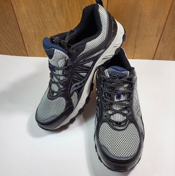 Saucony Men's Escape TR3 Grid Running Sneakers Size 11.5 Gray/Navy - Picture 3 of 6